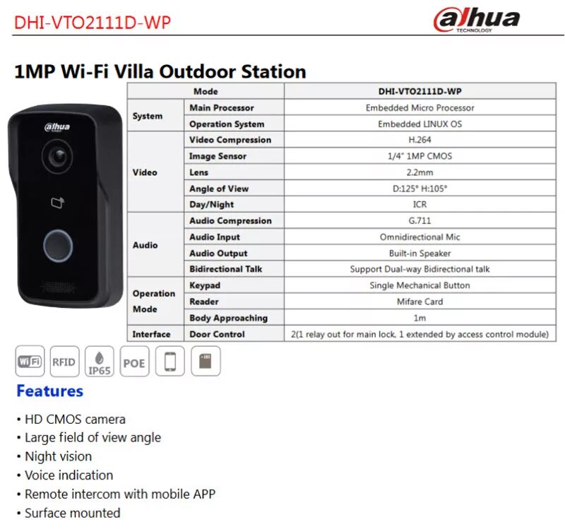 Подключение вызывной панели vdp d2211w b The best BI PoE compatible (And affordable) Doorbell in 2019 ? IP Cam Talk