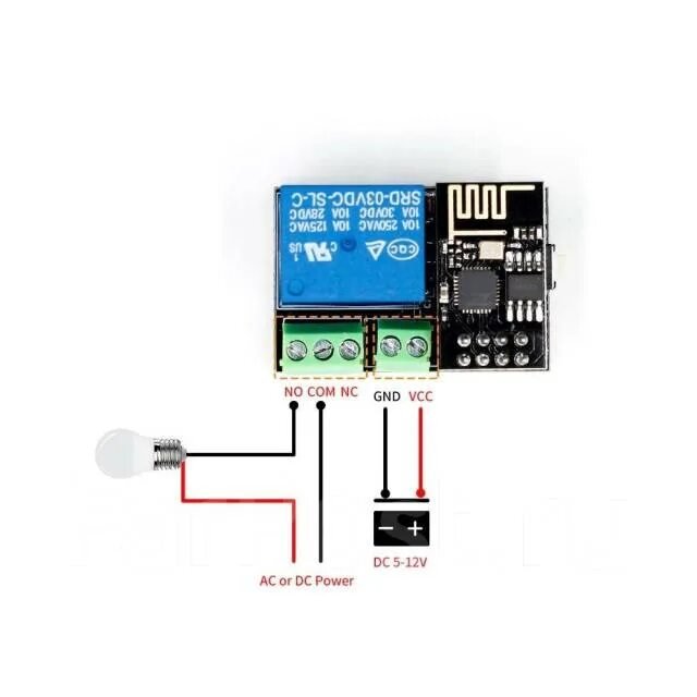 Подключение wi fi реле Набор WiFi модуль реле ESP8266 ESP-01 1-канальный модуль, новый, в наличии. Цена