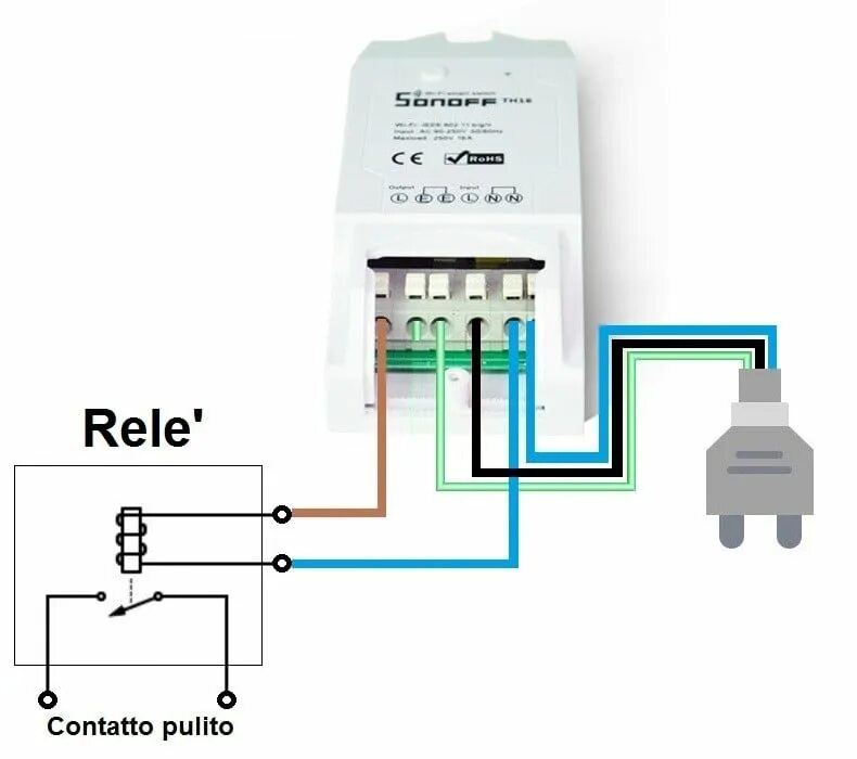 Подключение wifi реле tuya sonoff termostato wifi Gran venta - OFF 65