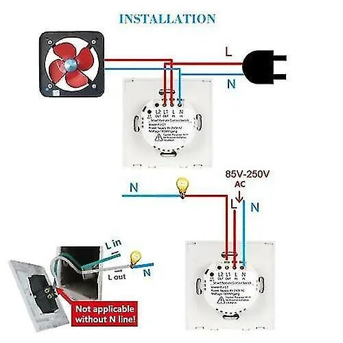 Подключение wifi выключателя For SONOFF EU Smart WiFi Wall Light Touch Switch Wireless 1 Gang WS35047 Fruugo 