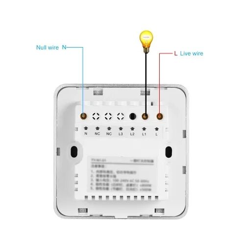 Подключение wifi выключателя WIFI Smart Touch Switch Wireless - купити за ціною $43.63 в tomtop.com imall.com