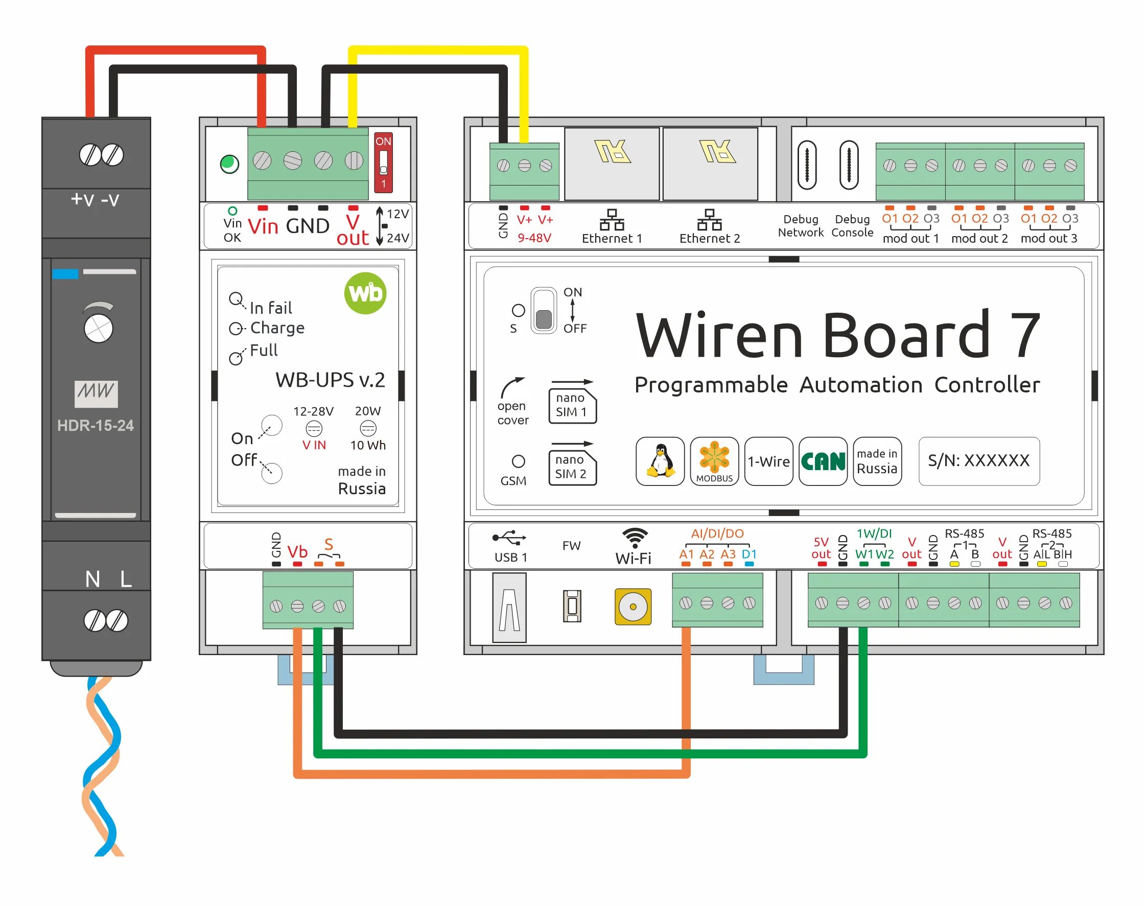 Подключение wiren board к 3 м фазам Файл:WB-UPS v2 +HDR.png - Wiren Board