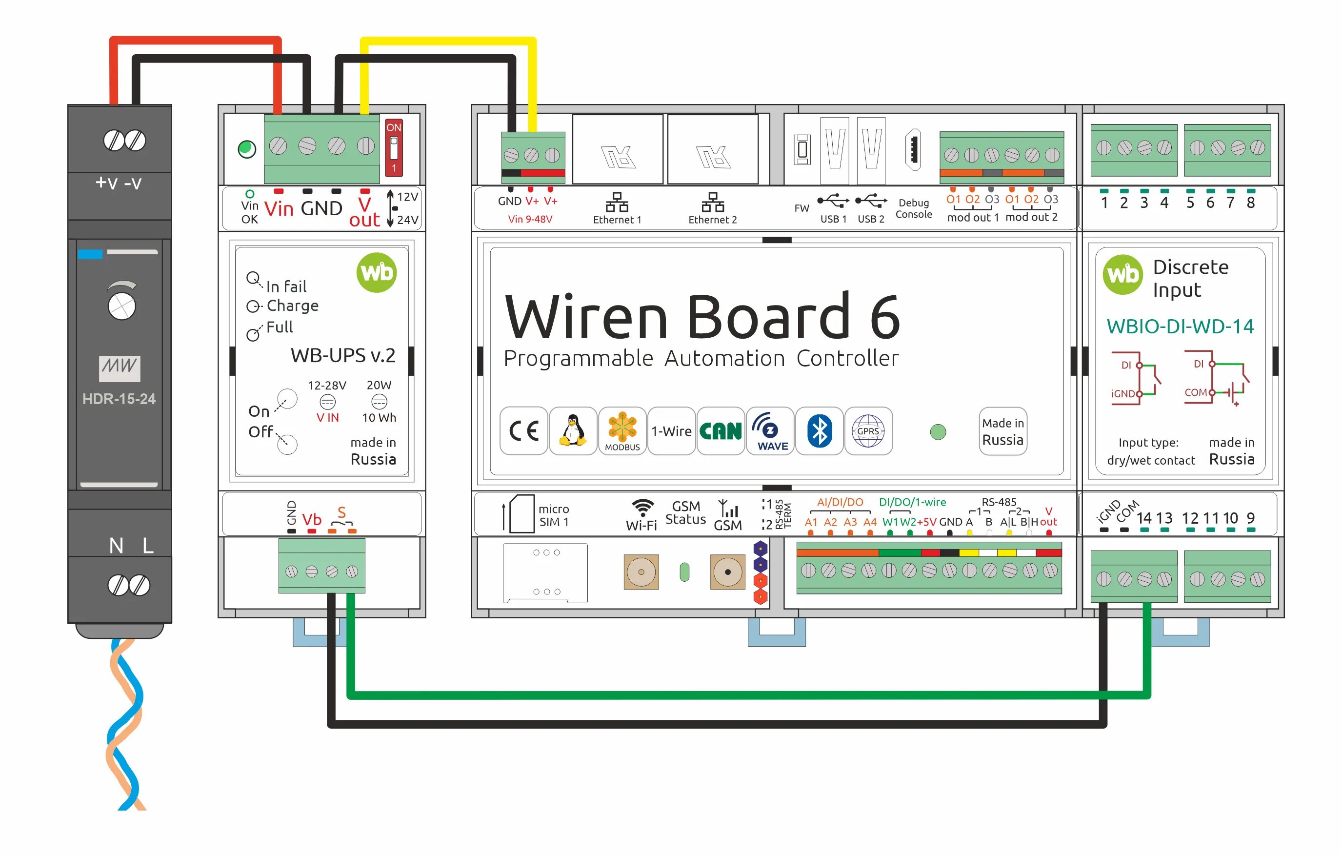 Подключение wiren board к 3 м фазам Файл:WB-UPS v2 +HDR.png - Wiren Board