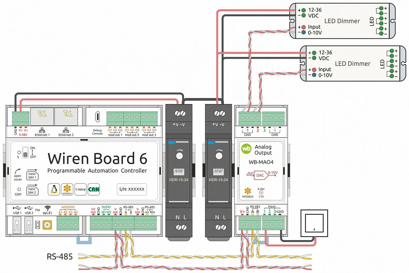 Подключение wiren board к 3 м фазам Автоматизация небольшого офиса - Подбор оборудования - Wiren Board Support