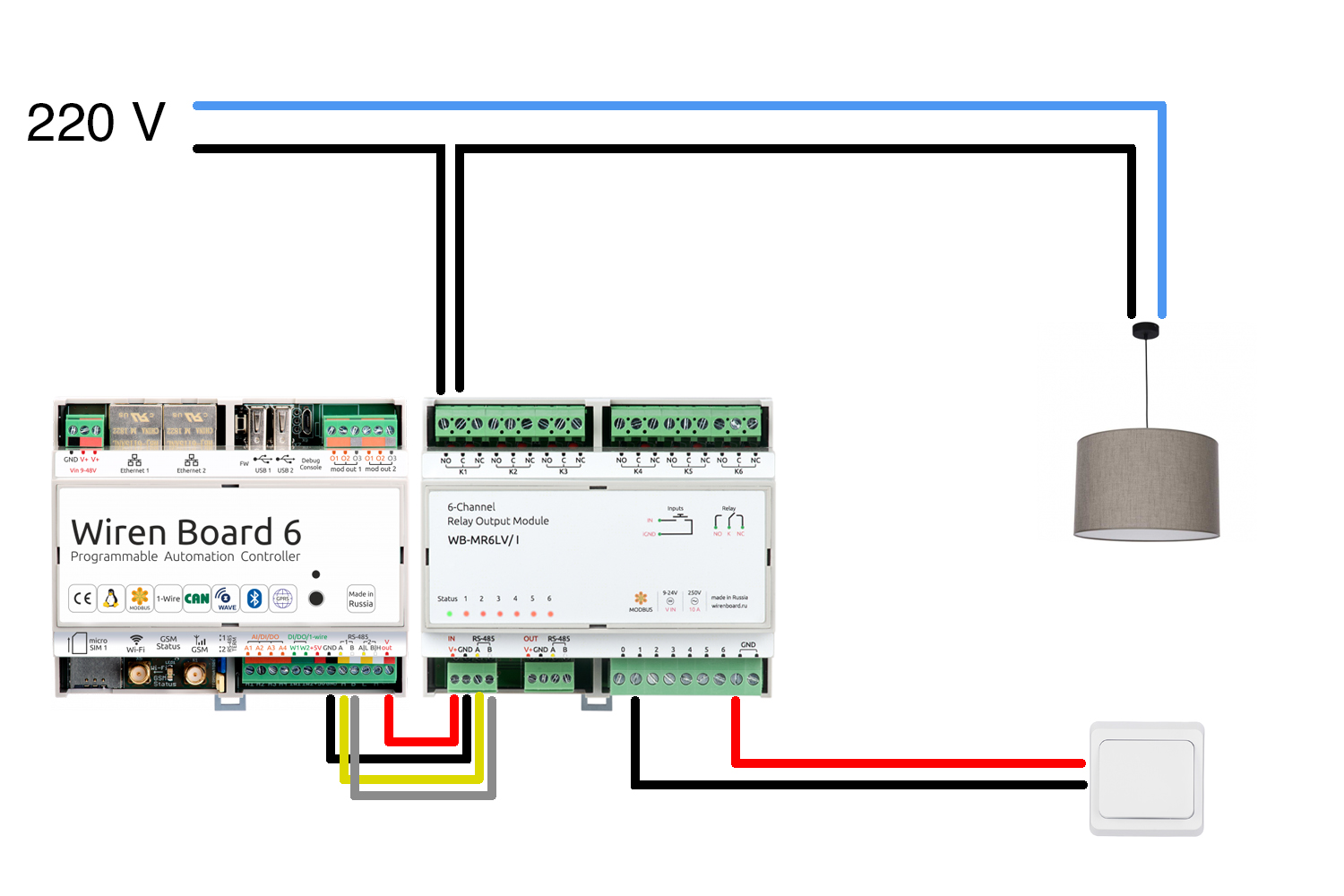 Подключение wiren board к 3 м фазам Умный свет в WirenBoard. Варианты реализаций - Sprut.AI