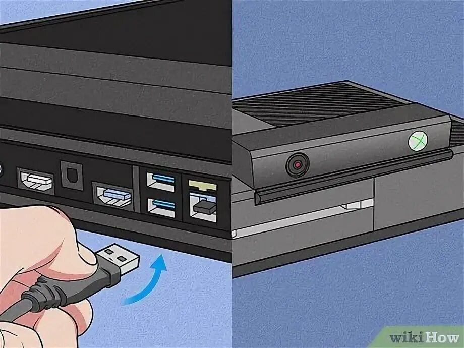 Подключение xbox 4 Как подключить Xbox One (с иллюстрациями) - wikiHow