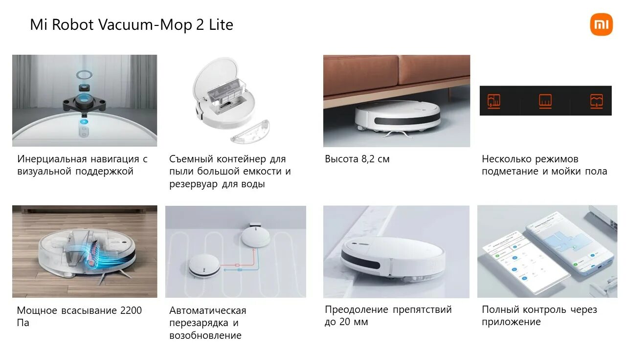 Подключение xiaomi vacuum mop 2 Робот-пылесос Mi Robot Vacuum-Mop 2 Lite RU MJSTL (BHR5959RU) - SmartSpace