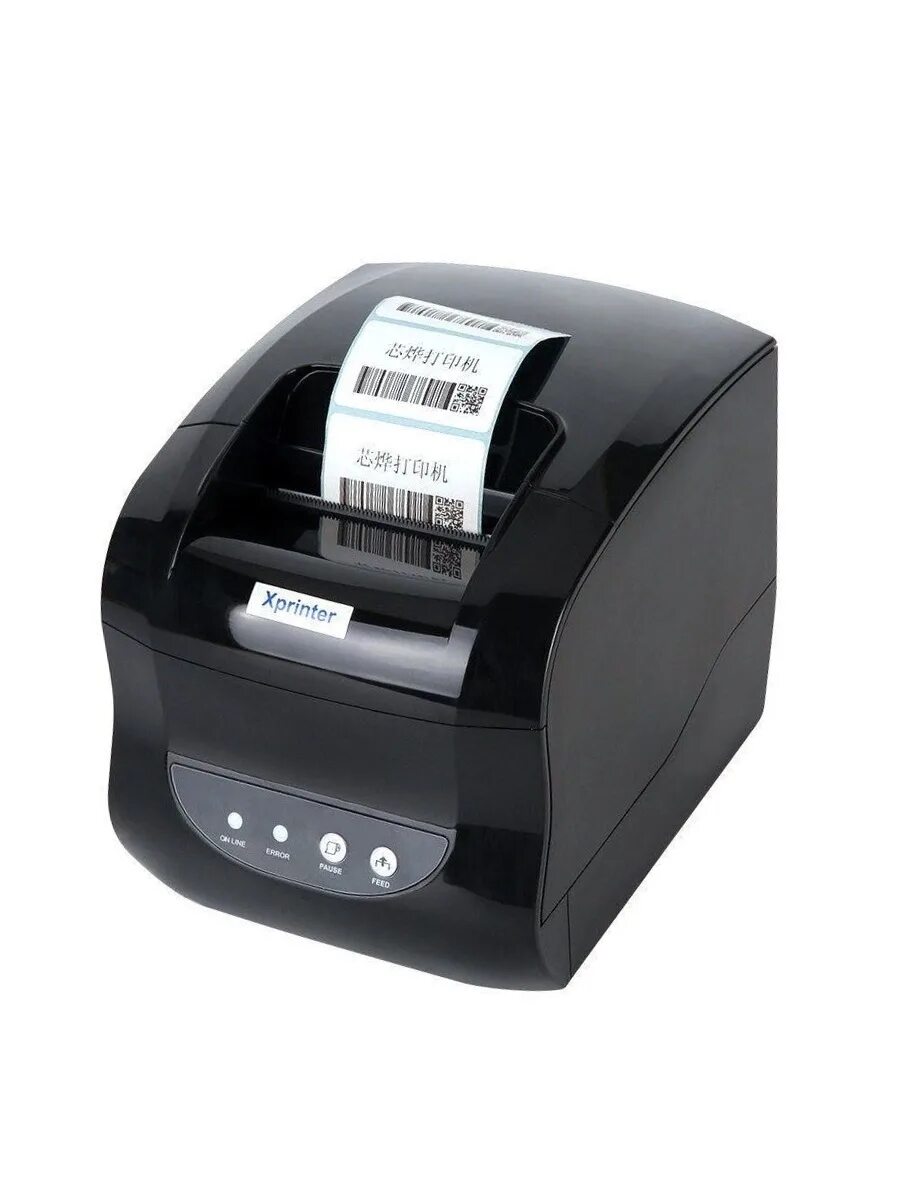 Подключение xprinter xp 365b к компьютеру Принтер для чеков/наклеек Xprinter 110491, Монохромный печать, купить по низкой 