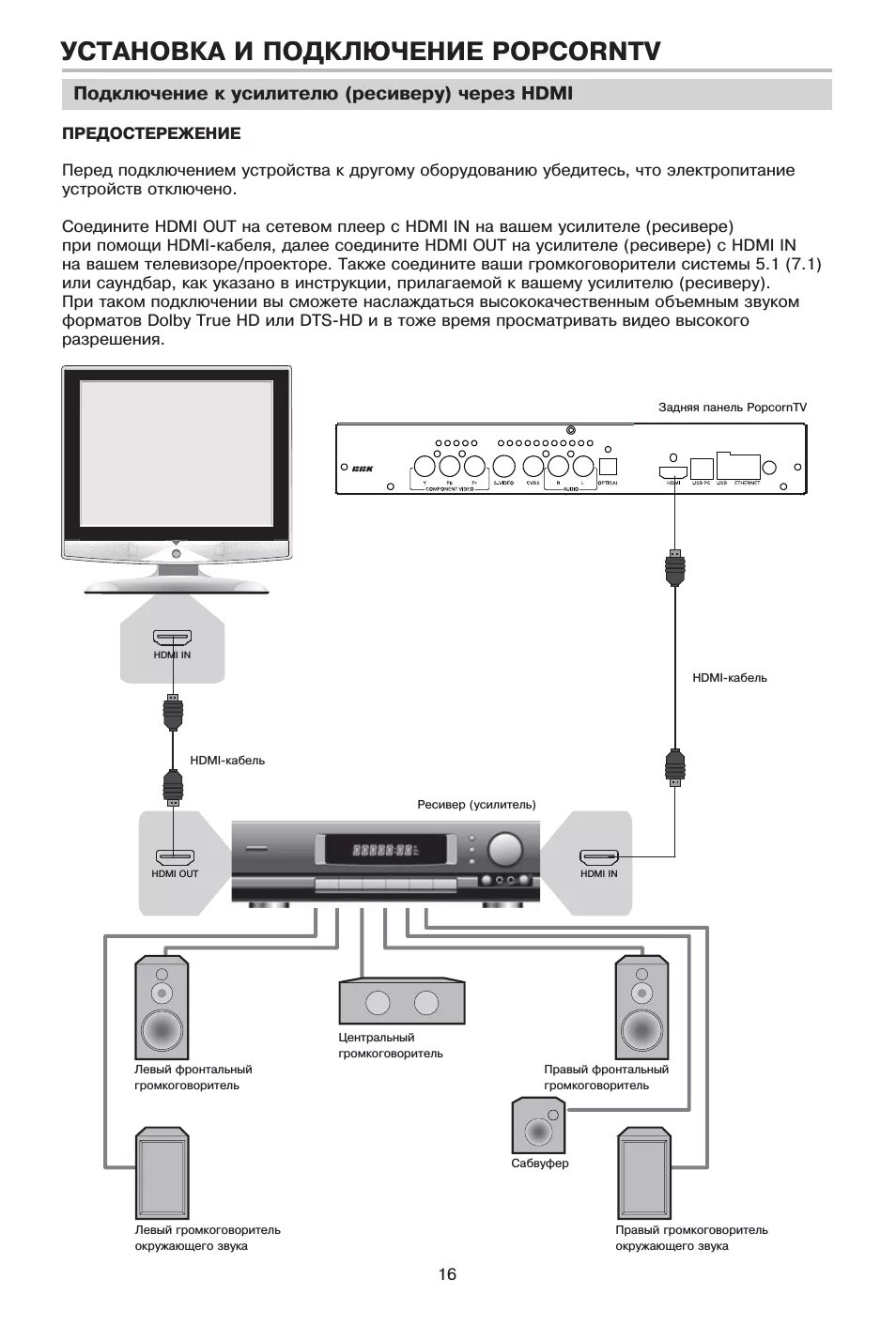 Подключение яндекс станции к телевизору через hdmi BBK Popcorn NP101S v2: Instruction manual and user guide, Введение