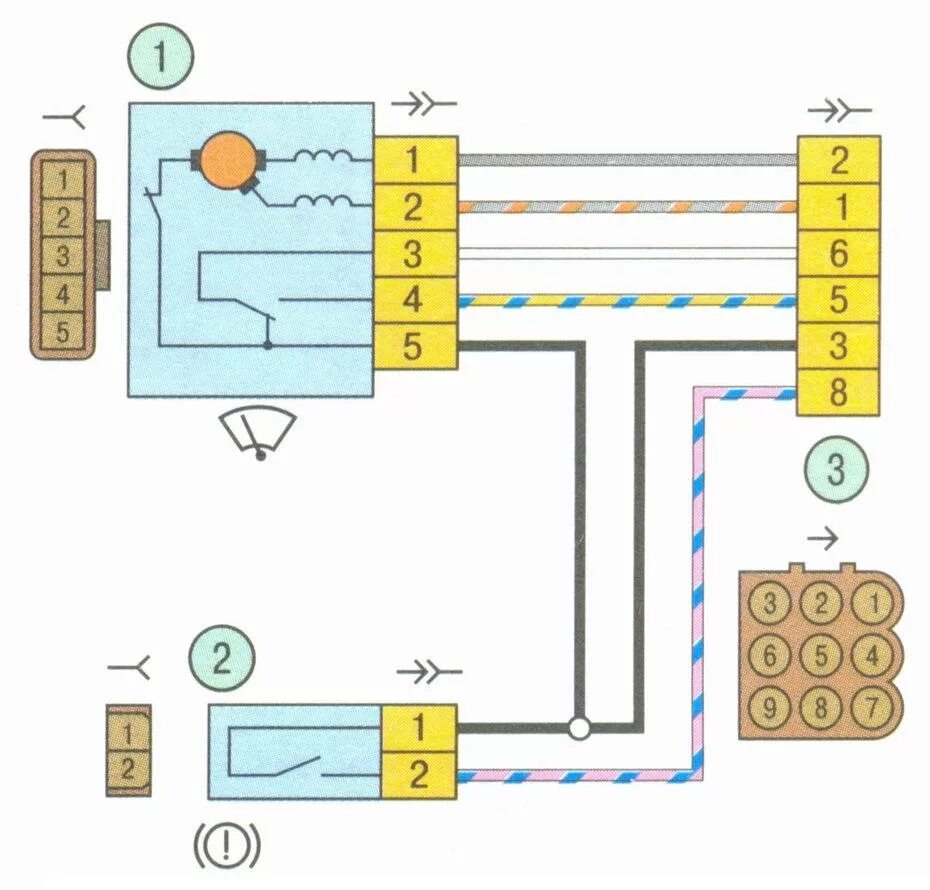 Подключение заднего дворника гранта Замена мотора стеклоочистителя, глюк с режимом работы. - Lada Гранта, 1,6 л, 201