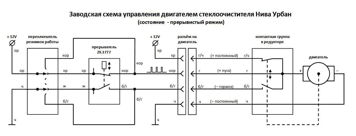 Подключение заднего дворника нива стеклоочиститель - MOSFET для управления мотор-редуктором - Lada 4x4 3D, 1,7 л, 