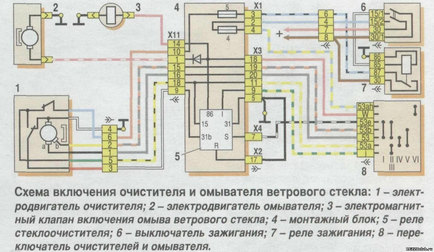 Подключение заднего дворника ваз 2114 Схема дворников ваз 2110 - фото - АвтоМастер Инфо