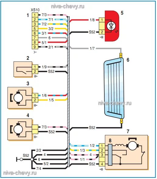 Подключение заднего фонаря нива шевроле Электросхемы (электрические схемы) Нива Шевроле - Niva Chevrolet (ВАЗ 2123, Шеви