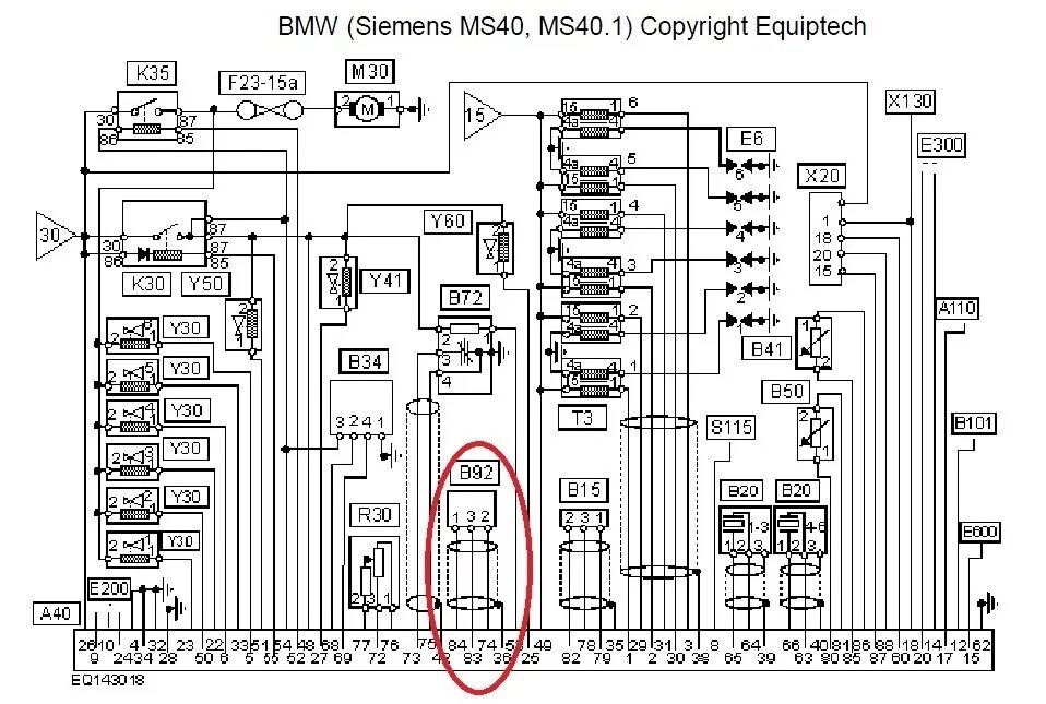 Подключение задней колодки прибора siemens rwf 55.5 SIEMENS 5WK9 001 MS 40.0 - BMW 5 series (E34), 2 л, 1993 года поломка DRIVE2