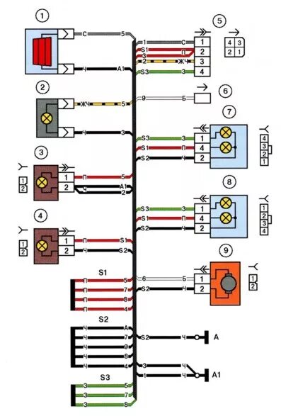 Подключение задних фонарей 2112 S-Pb.Chipdiagnost.Диагностика двигателя, чип-тюнинг автомобилей и зап.части для 