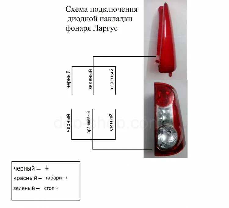 Подключение задних фонарей ларгус Дополнительные светодиодные фонари Лада Ларгус, Гефест