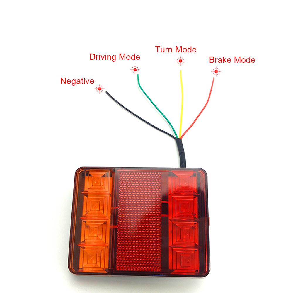 Подключение задних фонарей легкового прицепа Купить 2 шт. Автомобиль светодиодный задний фонарь стоп задний фонарь лодка приц