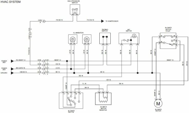 Подключение задних фонарей на американский грузовик фредлайнер Aeromaster Freightliner HVAC System Wiring Diagram Freightliner, Diagram, Hvac s