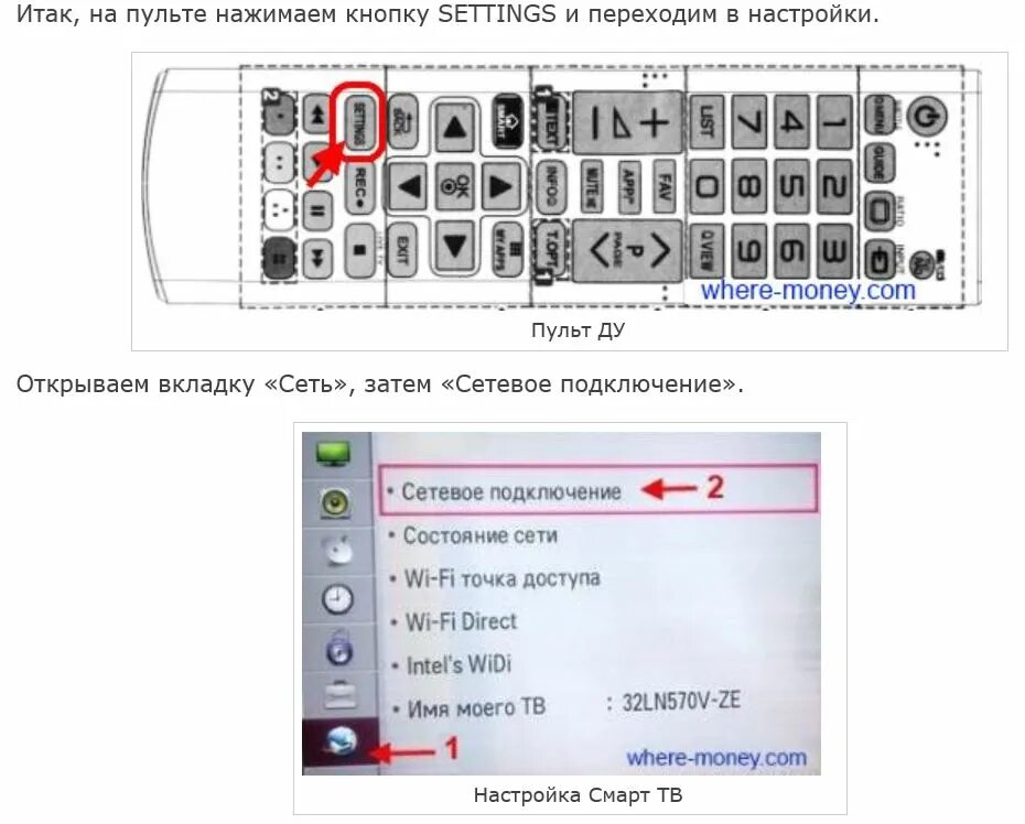 Подключение замененного пульта к телевизору лж Как подключить lg, g3, 42lb580v, smart tv к компьютере через wifi, через hdmi wi