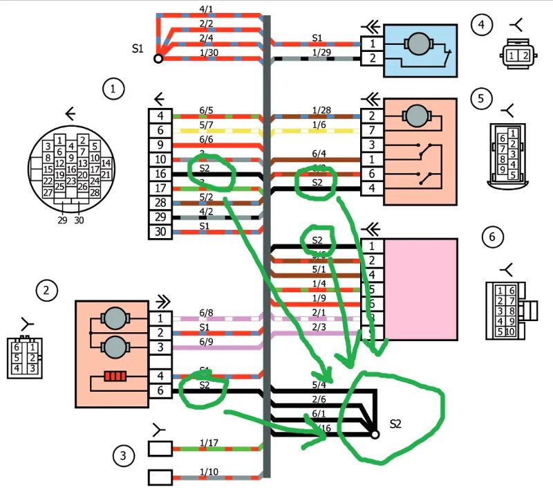 Подключение замка двери калина Ответы Mail.ru: S3 в схеме электропроводки лада калина2 што обозначает? К это ре