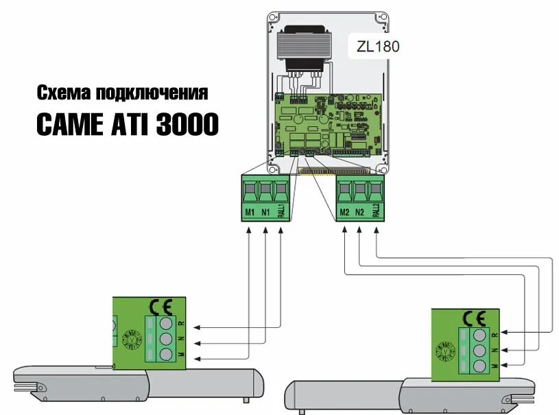 Подключение замка к приводу came Схема привода ворот came - Basanova.ru