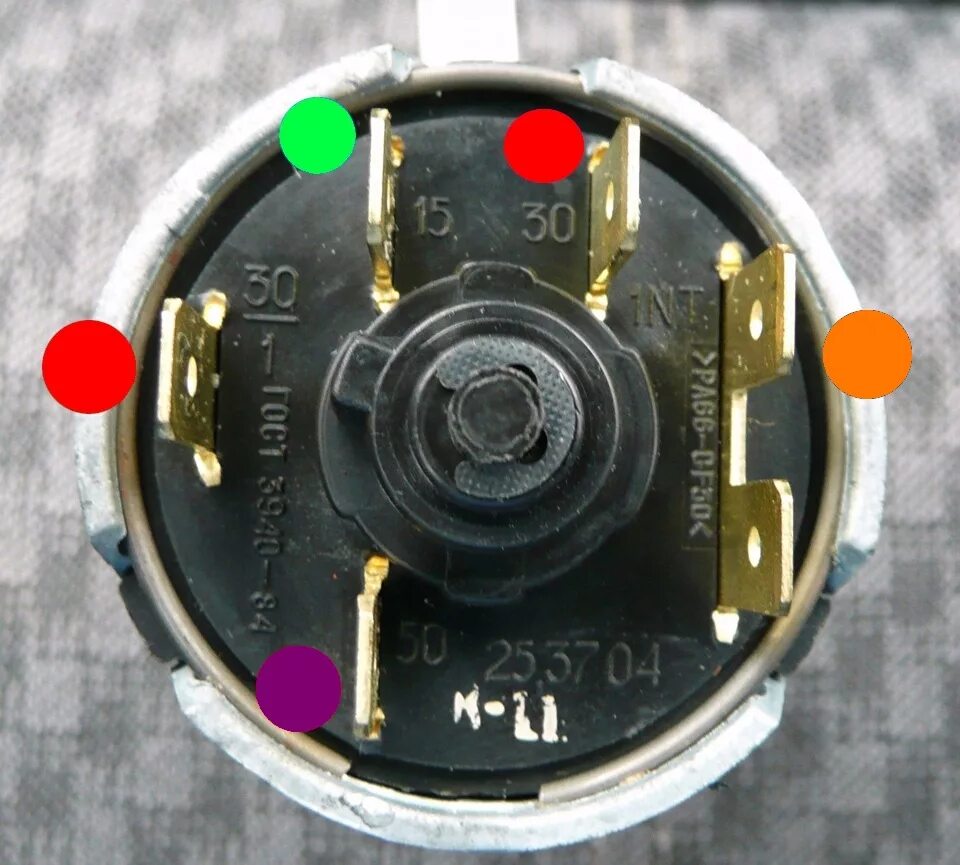 Подключение замка ваз 2106 по цветам Подключения замка зажигания на ЗАЗе - ЗАЗ 968, 1,2 л, 1986 года электроника DRIV