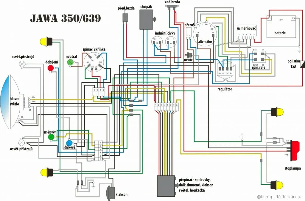 Подключение замка ява 638 Проводка ява 12в схема