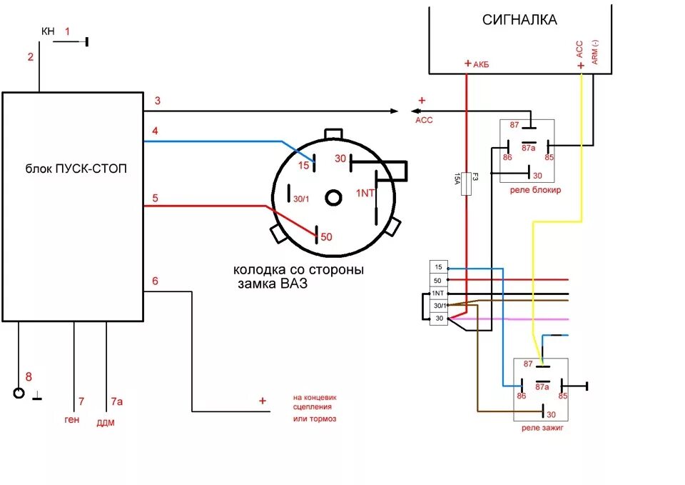 Подключение замка зажигания камаз старого образца схемы для ПУСК-СТОП двигателя 1я часть эпопеи - Lada 11113 Ока, 0,7 л, 2000 года