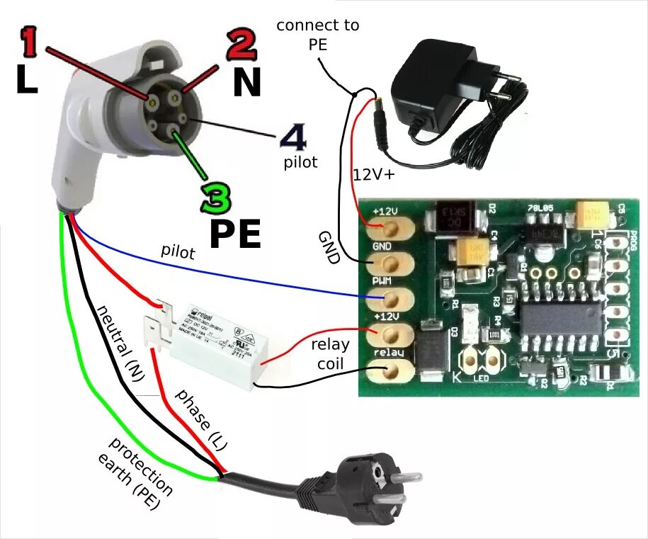 Подключение зарядного устройства для электромобиля Контроллеры Simple Evse - DRIVE2