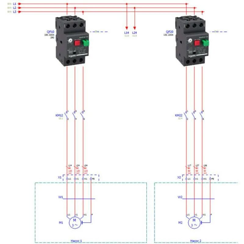 Подключение защиты двигателя Шкаф управления насосами: виды, назначение, схемы подключения
