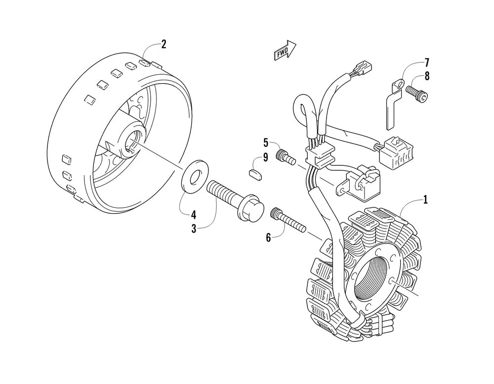 Подключение зажигания arctic cat z1 Magneto assembly для BC Z1 XT GS Arctic Cat