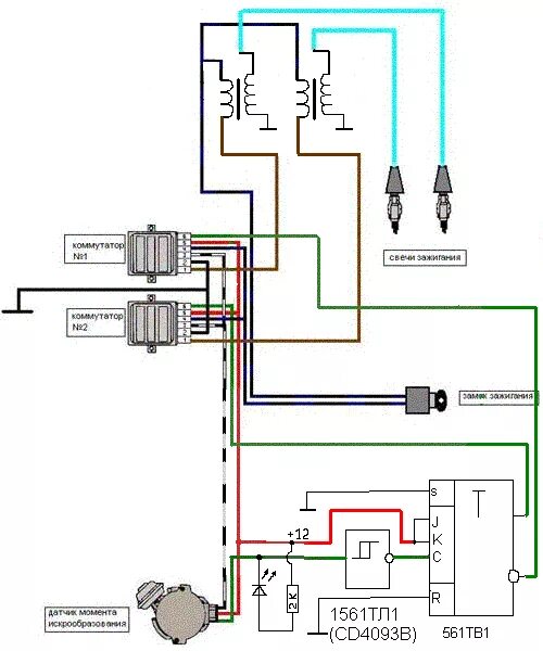 Подключение зажигания ока Схема зажигания ваз 11113 ока 59 фото - KubZap.ru