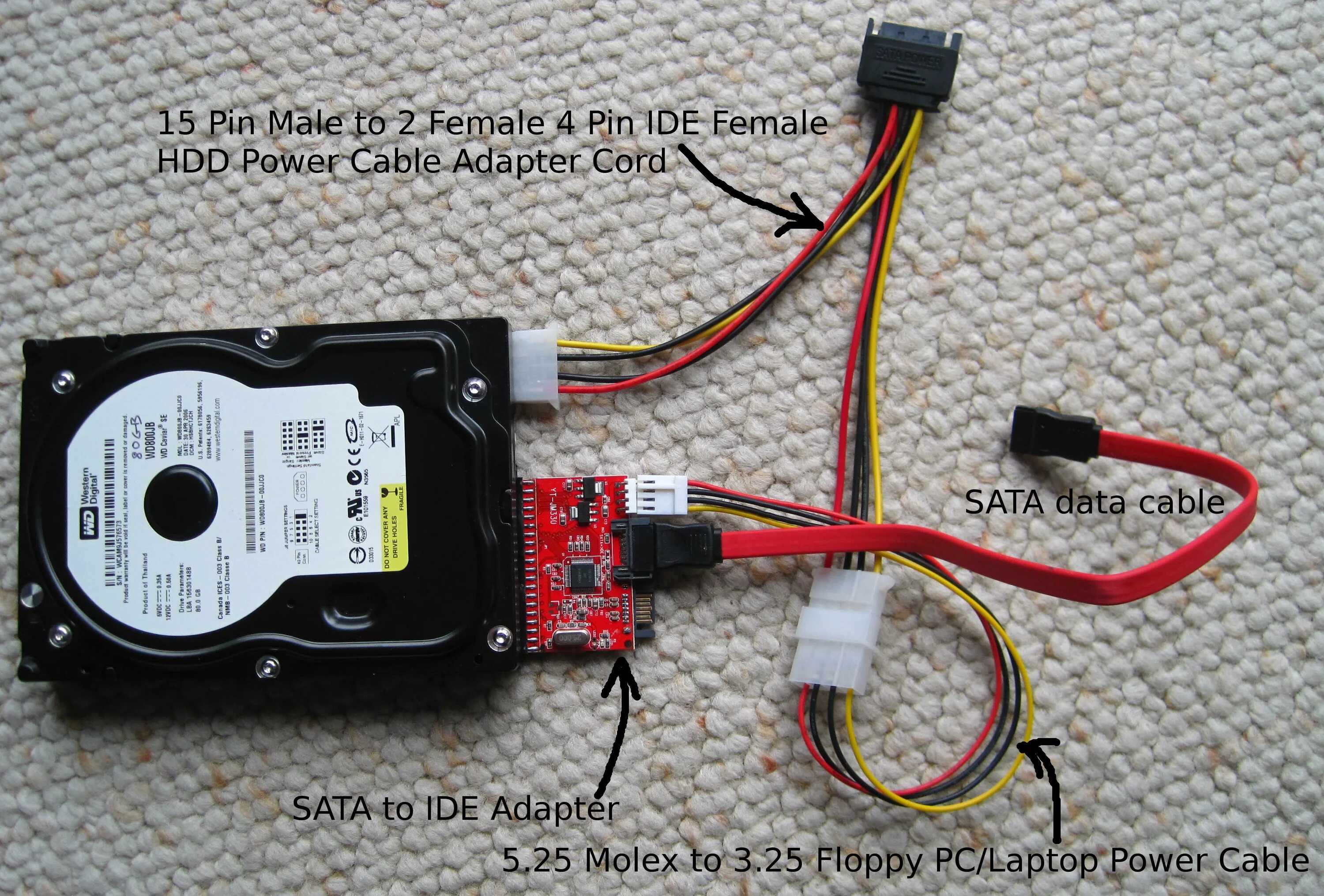 Подключение жесткого диска к компьютеру sata Подключение ide