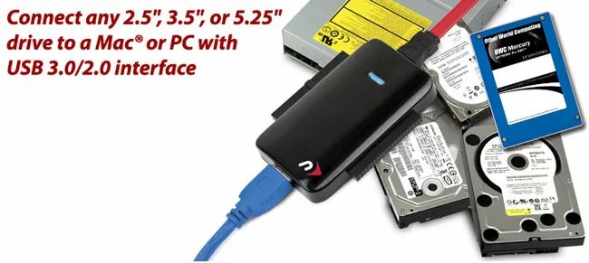 Подключение жесткого диска к телефону андроид NewerTech Offers Cool USB 3.0 Universal Drive Adapter - Geeky Gadgets