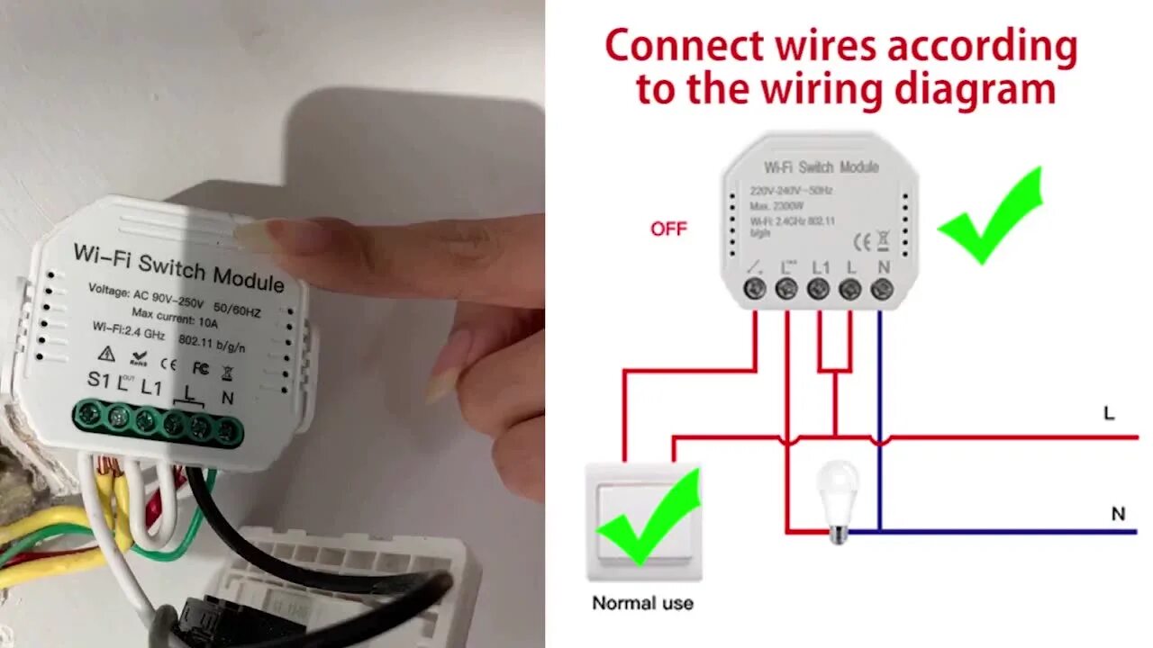 Подключение zigbee реле Tuya Smart Life Universal Wifi Breaker 802.11 B/g/n.2.4ghzwifi Standard Breaker 