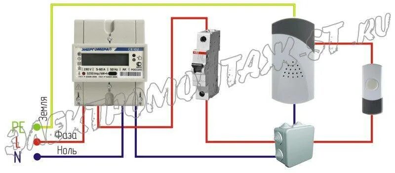 Подключение звонка в доме Как подключить звонок в квартире или частном доме - схема подключения дверного з