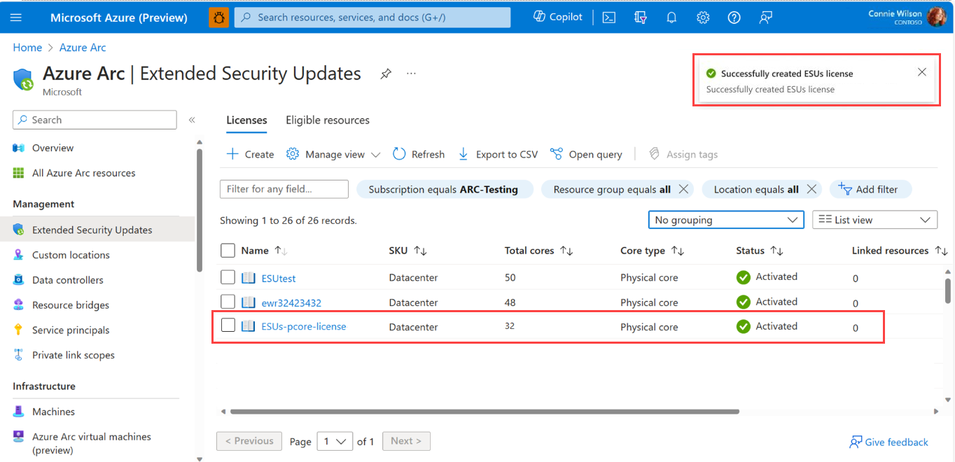 Подключения без лицензии Deliver Extended Security Updates for Windows Server 2012 - Azure Arc Microsoft 