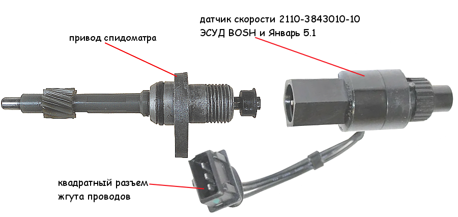 Подключения датчика скорости 2110 Датчик скорости ЭСУД ВАЗ 21083, 21093, 21099