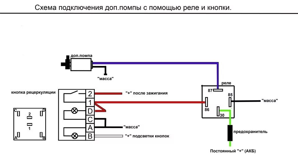 Подключения доп насоса на газель через реле Дополнительная помпа на печку в ВАЗ :: SYL.ru