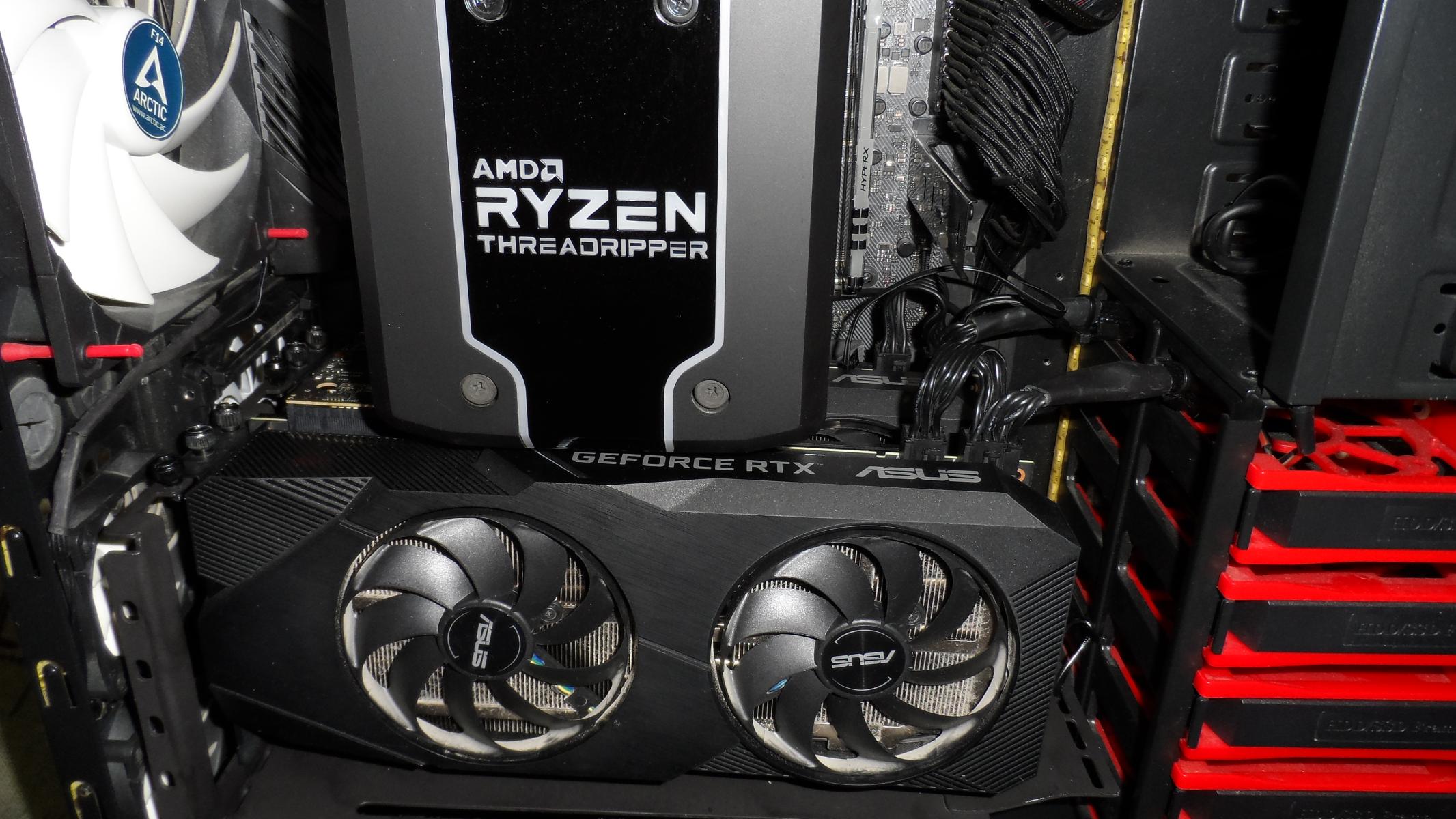 Подключения двух видеокарт Как я подключил 2 видеокарты RTX 2070 Super к матплате неподходящим по размеру м