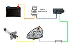 Подключения фар приора амг Схема фары приоры