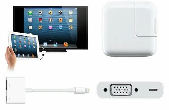 Подключения ipad к телевизору В Apple Store появились адаптеры Lightning-HDMI и Lightning-VGA за $49 NBPrice.r