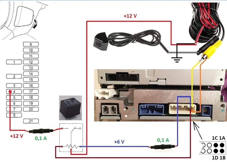 Подключения камеры заднего вида мазда 6 Нештатная Камера заднего вида 12в. проблема - DRIVE2