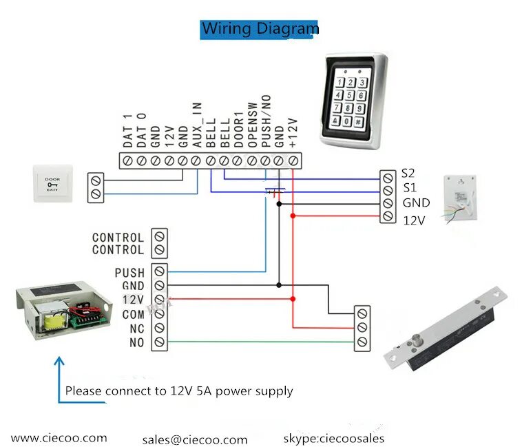 Подключения кодовой панели Electric Bolt Lock Wiring Diagram - Your Ultimate Guide to Wiring Diagrams!