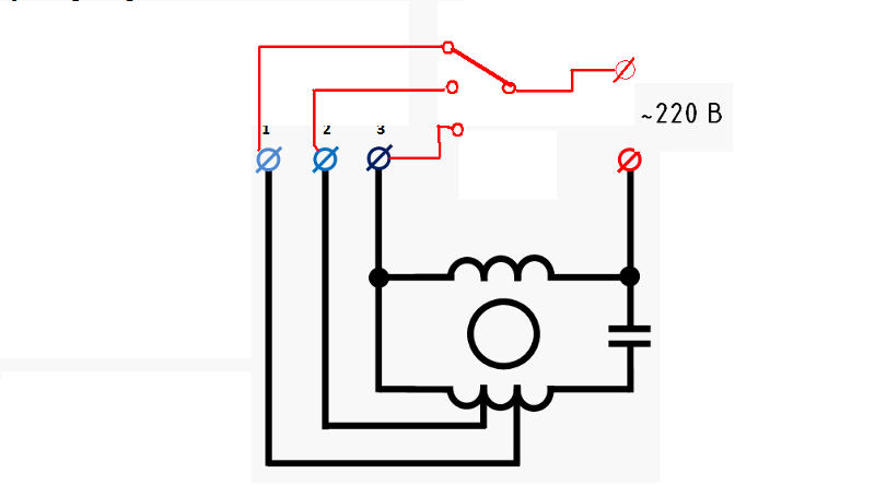 Подключения мотора 220 схема Ответы Mail.ru: Вопрос по двигателю от вытяжки.