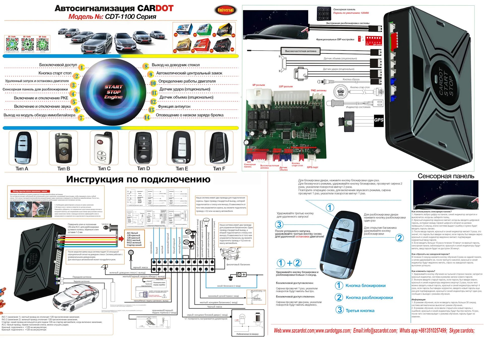 Подключения сигнализации smart 451 сигнализация CARDOT - DRIVE2