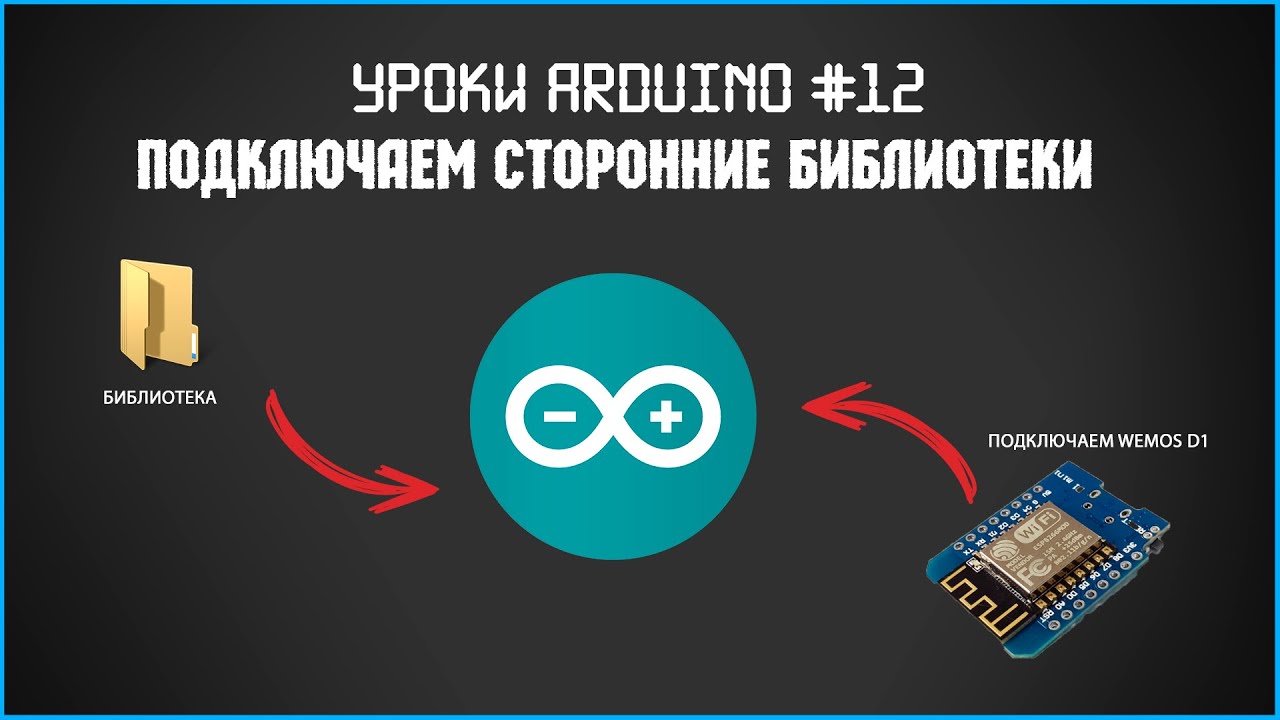 Подключения сторонних устройств #12 Уроки Arduino. Подключаем сторонние библиотеки. Подключаем плату wemos d1 mi