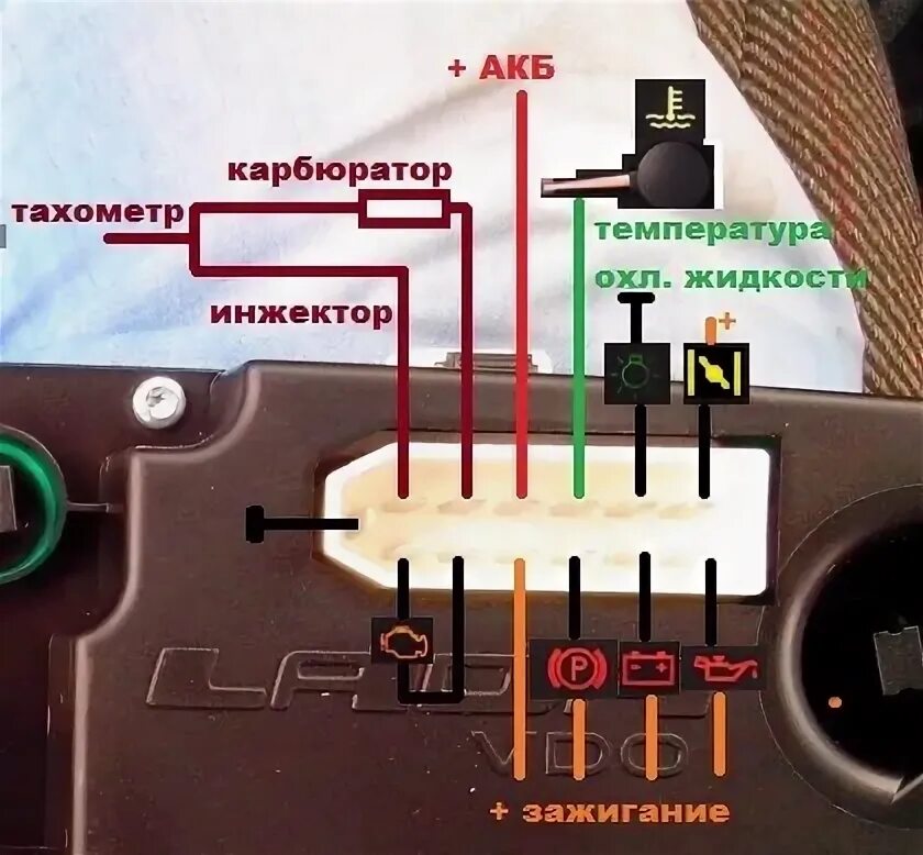 Подключения тахометр ваз 2109 Приборка от 10ки - Lada 4x4 3D, 1,7 л, 2003 года своими руками DRIVE2