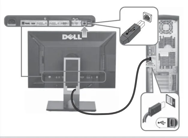 Подключить алису как саундбар к телевизору connect AC511 SoundBar trough the USB hub of Dell U2414H Monitor DELL Technologi