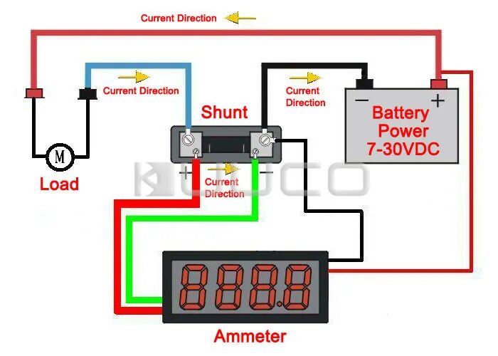 Подключить амперметр проводами как Купить 100 шт/много Цифровой амперметр постоянного тока 0-200А зеленый светодиод